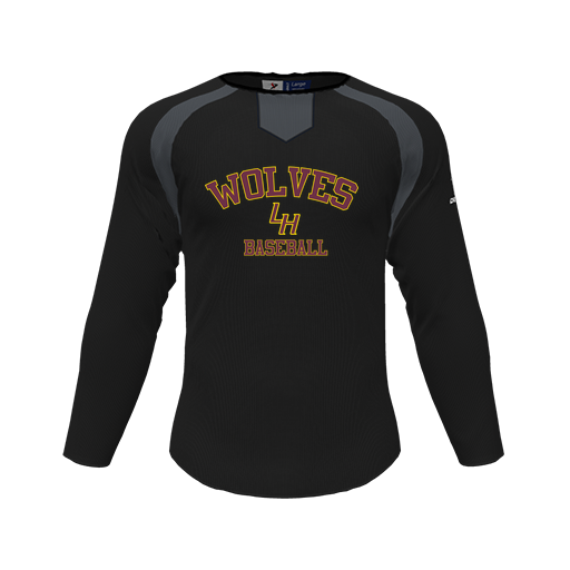 [CUS-DFW-PULL-FLC-CNK-LSL-BLK-YS-LOGO2] Pullover (Youth S, Black, Logo 2)