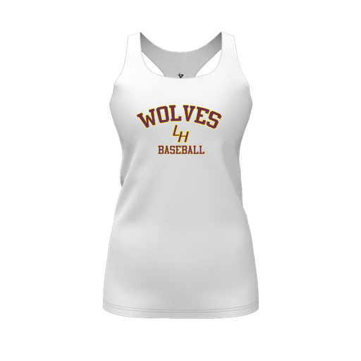 [FT0TRBWH-FYS-LOGO2] Decker Racerback Tank Top (Female Youth S, White, Logo 2)