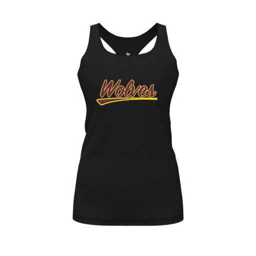 [FT0TRBBK-FYS-LOGO1] Decker Racerback Tank Top (Female Youth S, Black, Logo 1)