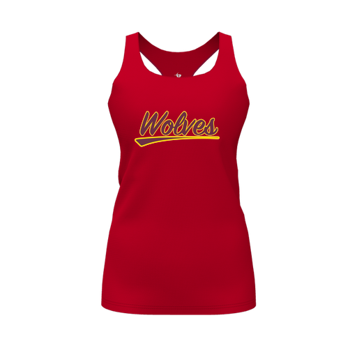 [FT0TRBRD-FYS-LOGO1] Decker Racerback Tank Top (Female Youth S, Red, Logo 1)