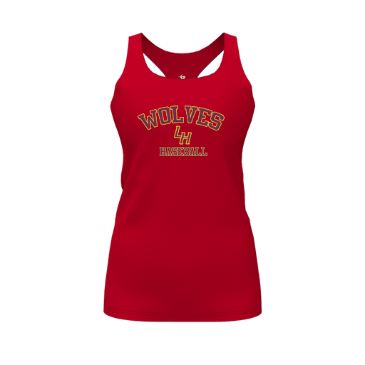 [FT0TRBRD-FYS-LOGO2] Decker Racerback Tank Top (Female Youth S, Red, Logo 2)