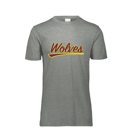 [FTSCUBGY-AS-LOGO1] Decker Men's Tri-Blend T-Shirt - Short Sleeve (Adult S, Gray, Logo 1)