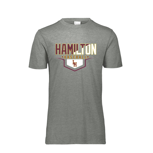 [FTSCUBGY-AS-LOGO3] Decker Men's Tri-Blend T-Shirt - Short Sleeve (Adult S, Gray, Logo 3)