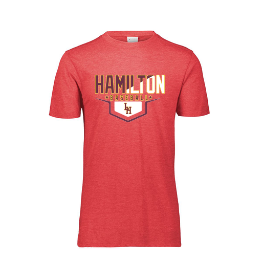 [FTSCUBRD-AS-LOGO3] Decker Men's Tri-Blend T-Shirt - Short Sleeve (Adult S, Red, Logo 3)