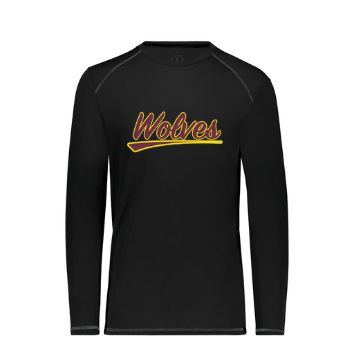 [6845.080.S-LOGO1] Men's SoftTouch Long Sleeve (Adult S, Black, Logo 1)