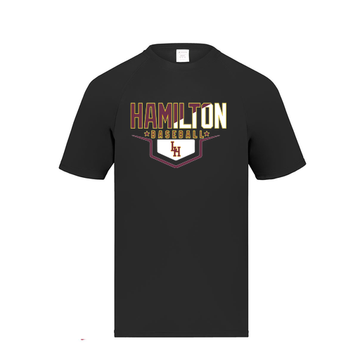 [2791.080.S-LOGO3] Youth Smooth Sport T-Shirt (Youth S, Black, Logo 3)