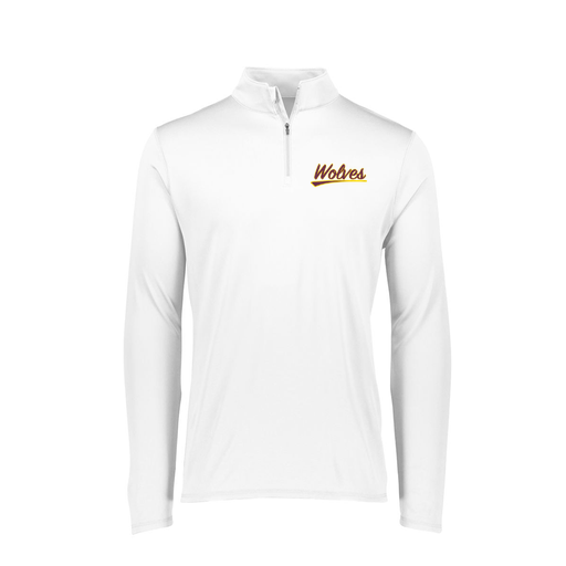 [FTLQFLWH-FAXS-LOGO1] Decker Women's Flex-Lite 1/4 Zip Shirt (Female Adult XS, White, Logo 1)