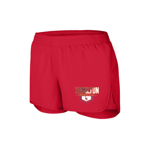 [2430.040.XS-LOGO3] Women's Performance Shorts (Female Adult XS, Red, Logo 3)