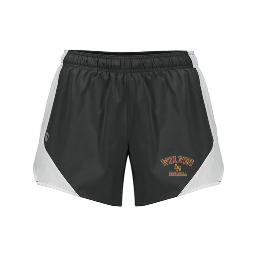 [229489.420.S-LOGO2] Girls Olympus Shorts (Female Youth S, Black, Logo 2)