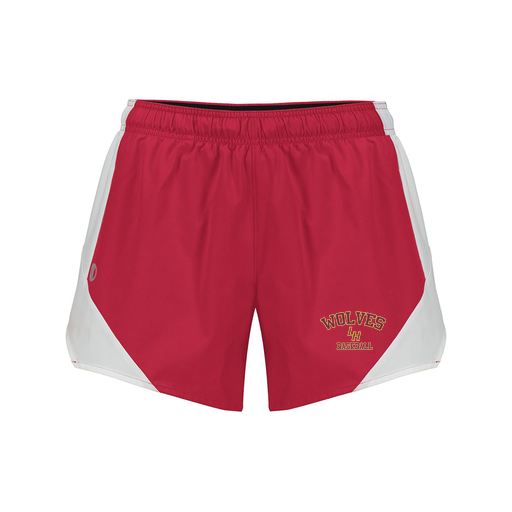 [229489.H01.S-LOGO2] Girls Olympus Shorts (Female Youth S, Red, Logo 2)