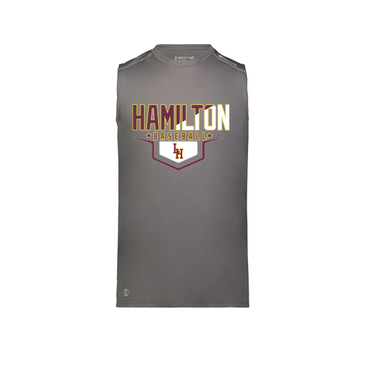 [222593.98D.S-LOGO3] Men's CoolDry TankTop (Adult S, Gray, Logo 3)