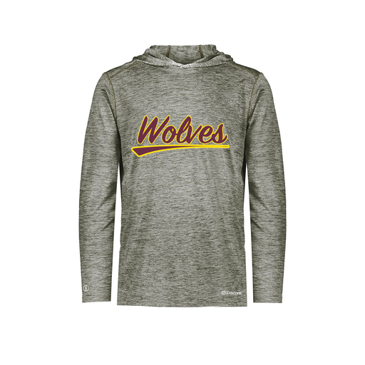 [FOLHCGGY-AS-LOGO1] Decker Men's Charge Hoodie (Adult S, Gray, Logo 1)