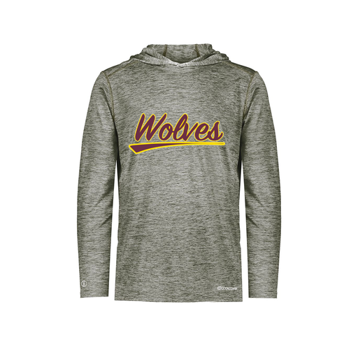 [FOLHCGGY-YS-LOGO1] Decker Youth Charge Hoodie (Youth S, Gray, Logo 1)