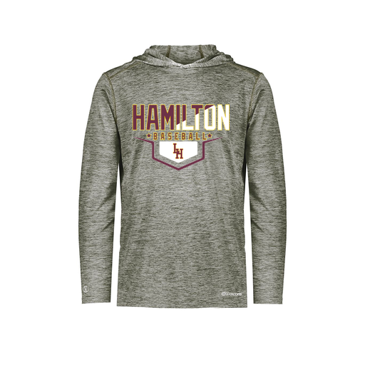 [FOLHCGGY-YS-LOGO3] Decker Youth Charge Hoodie (Youth S, Gray, Logo 3)