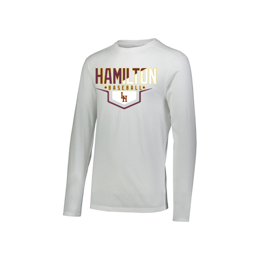 [FTLCUBWH-YS-LOGO3] Decker Youth Tri-Blend T-Shirt - Long Sleeve (Youth S, White, Logo 3)